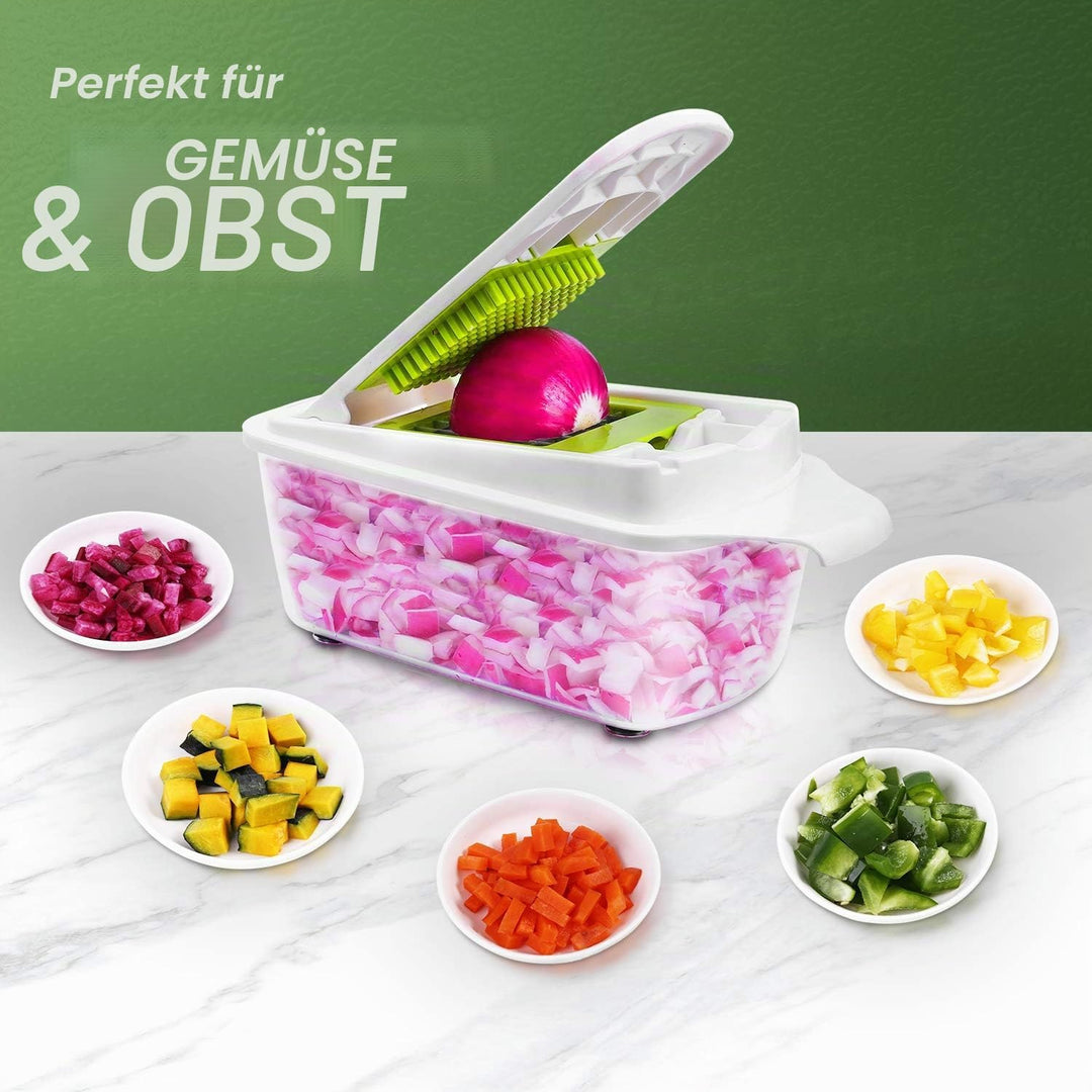 Gemüseschneider, multifunktional, 12 Stück, Gemüseschneider, manuell, Multifunktions-Gemüsehobel, Wü