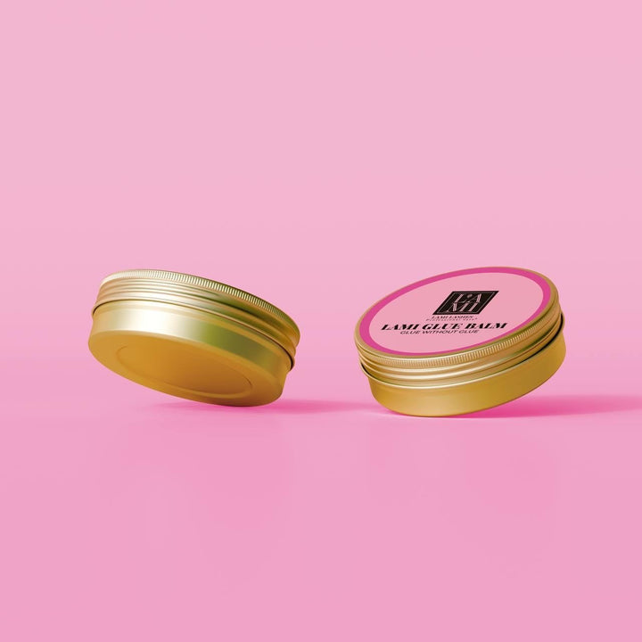 Lami Glue Balm Peach, Wimpernlamierungsprodukt, Glue without glue, mit Argan-, Jojoba- und Avocadoöl