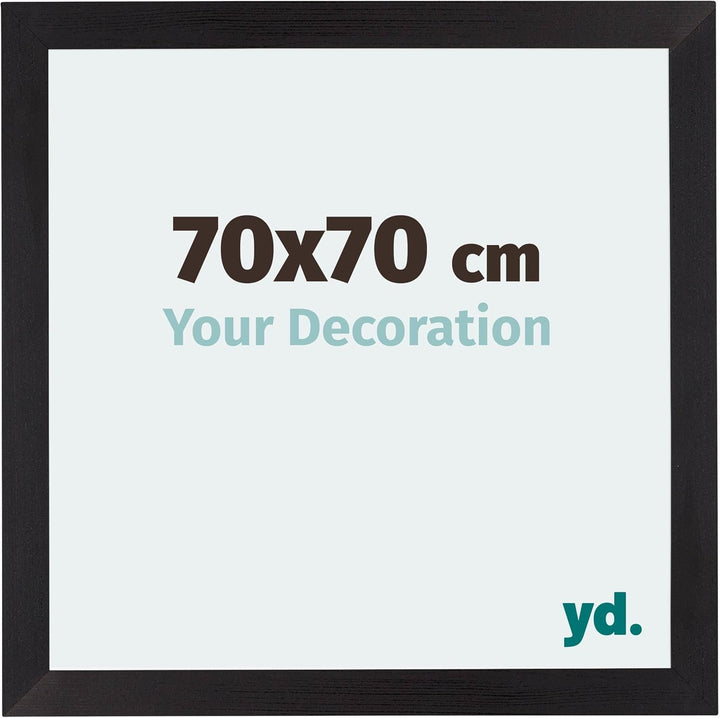yd. Your Decoration - Bilderrahmen 70x70 cm - Bilderrahmen aus MDF mit Acrylglas - Antireflex - Ausg