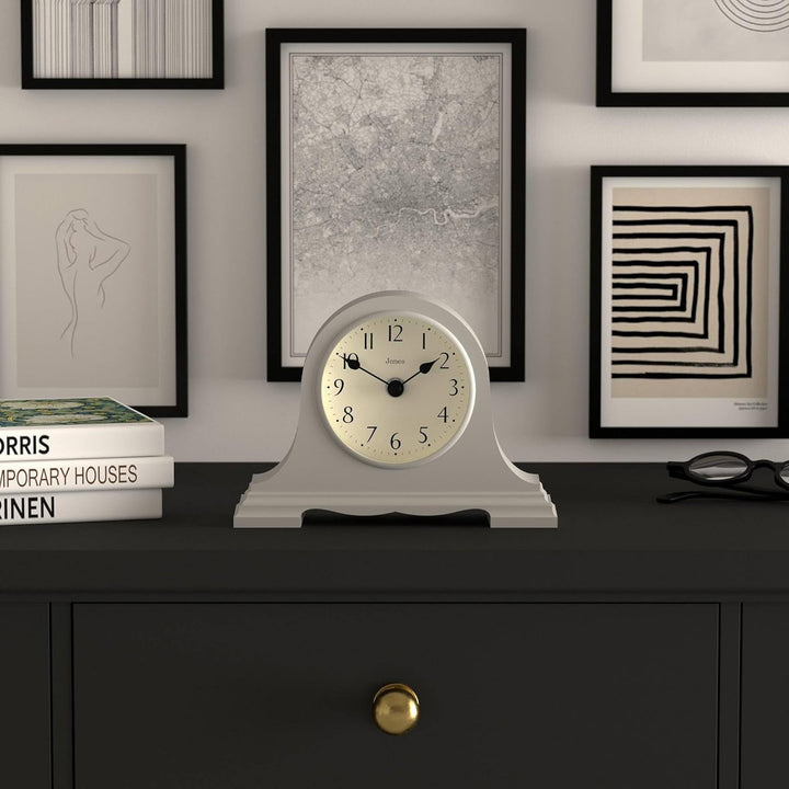 JONES CLOCKS® Speakeasy Kaminsimsuhr - Traditionelles/Klassisches Design - Schlafzimmeruhr - Wohnzim