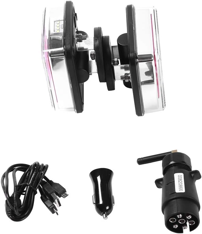 ETUKER LED Magnetisch Kabellos Anhänger Rücklichter, 12V Wasserdicht Kabellos Anhänger Rücklicht Bre