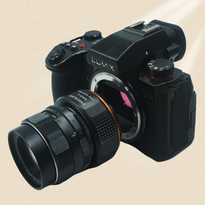 PHOLSY Objektivadapter für M42 42mm Schraubmontage-Objektiv und L Mount Kameragehäuse Konverter Komp