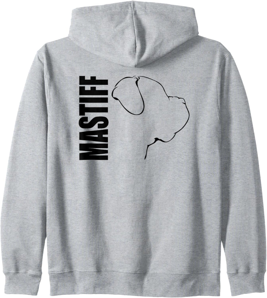 Mastiff Profil Hunderasse Hund Hunde Kapuzenjacke