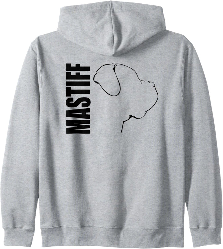 Mastiff Profil Hunderasse Hund Hunde Kapuzenjacke