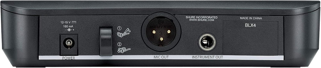 Shure BLX24/PG58 UHF Wireless Mikrofonsystem - Perfekt für Kirche, Karaoke - 14-Stunden Akkulaufzeit