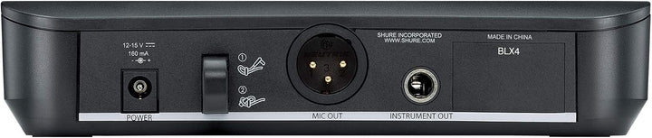 Shure BLX24/PG58 UHF Wireless Mikrofonsystem - Perfekt für Kirche, Karaoke - 14-Stunden Akkulaufzeit