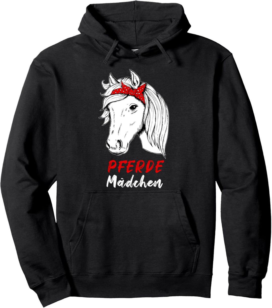 Pferde Mädchen Pferdemädchen Reiten Reiterin Pullover Hoodie