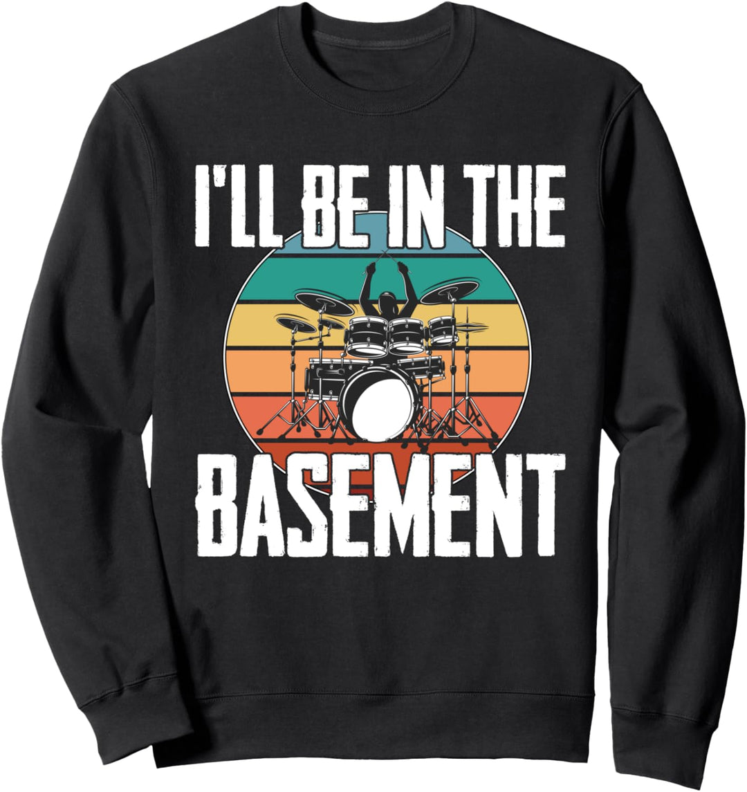 Drummer Band Drumset Retro Vintage Drums Gift Sweatshirt