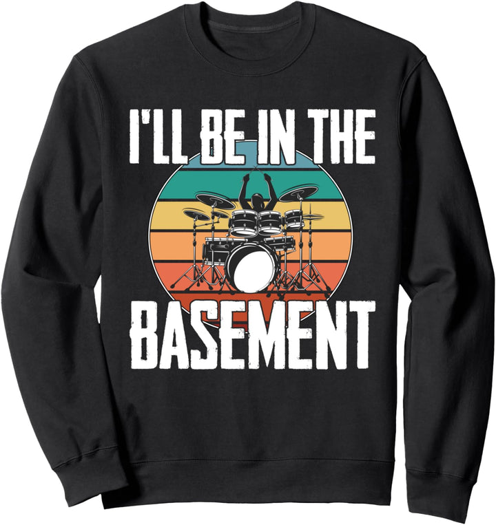 Drummer Band Drumset Retro Vintage Drums Gift Sweatshirt