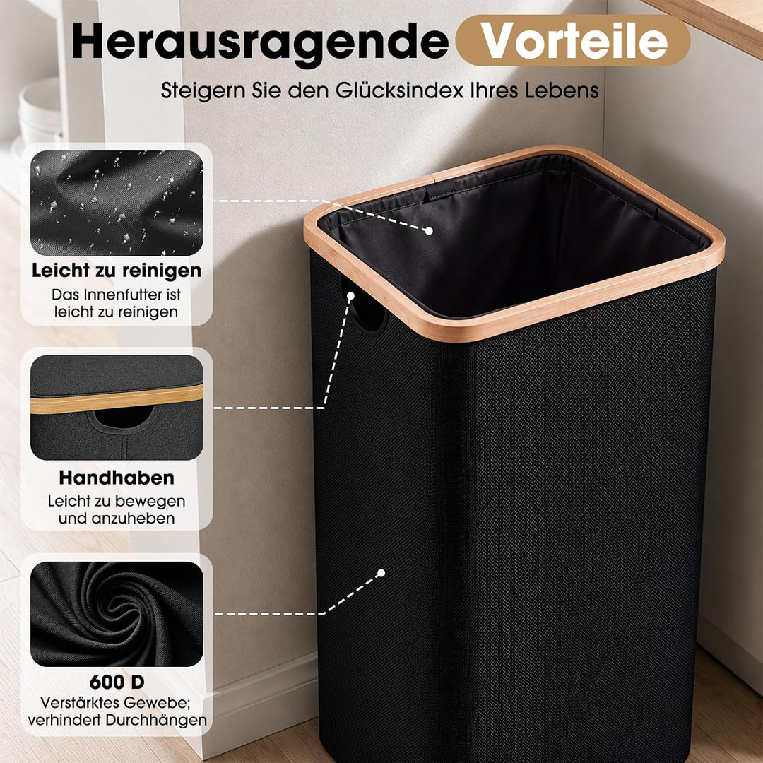 Pfandflaschen Sammelbehälter, 110 L, faltbar, Schwarz, bis 5 kg