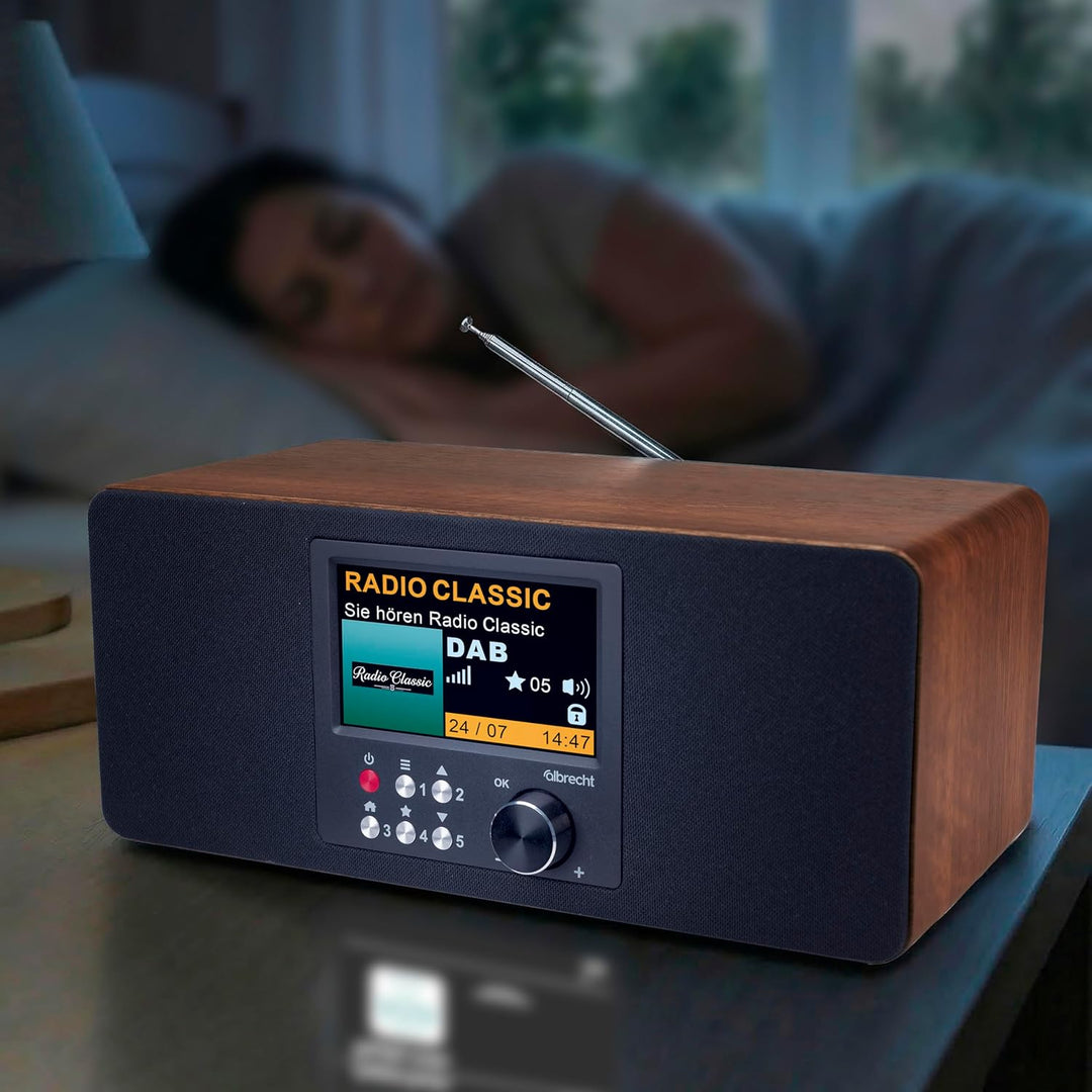 Albrecht DR 864 Digitalradio Stereo, DAB+/UKW, grosses 4,3" Farbdisplay, ASA | 4,3" Farbdisplay, ASA