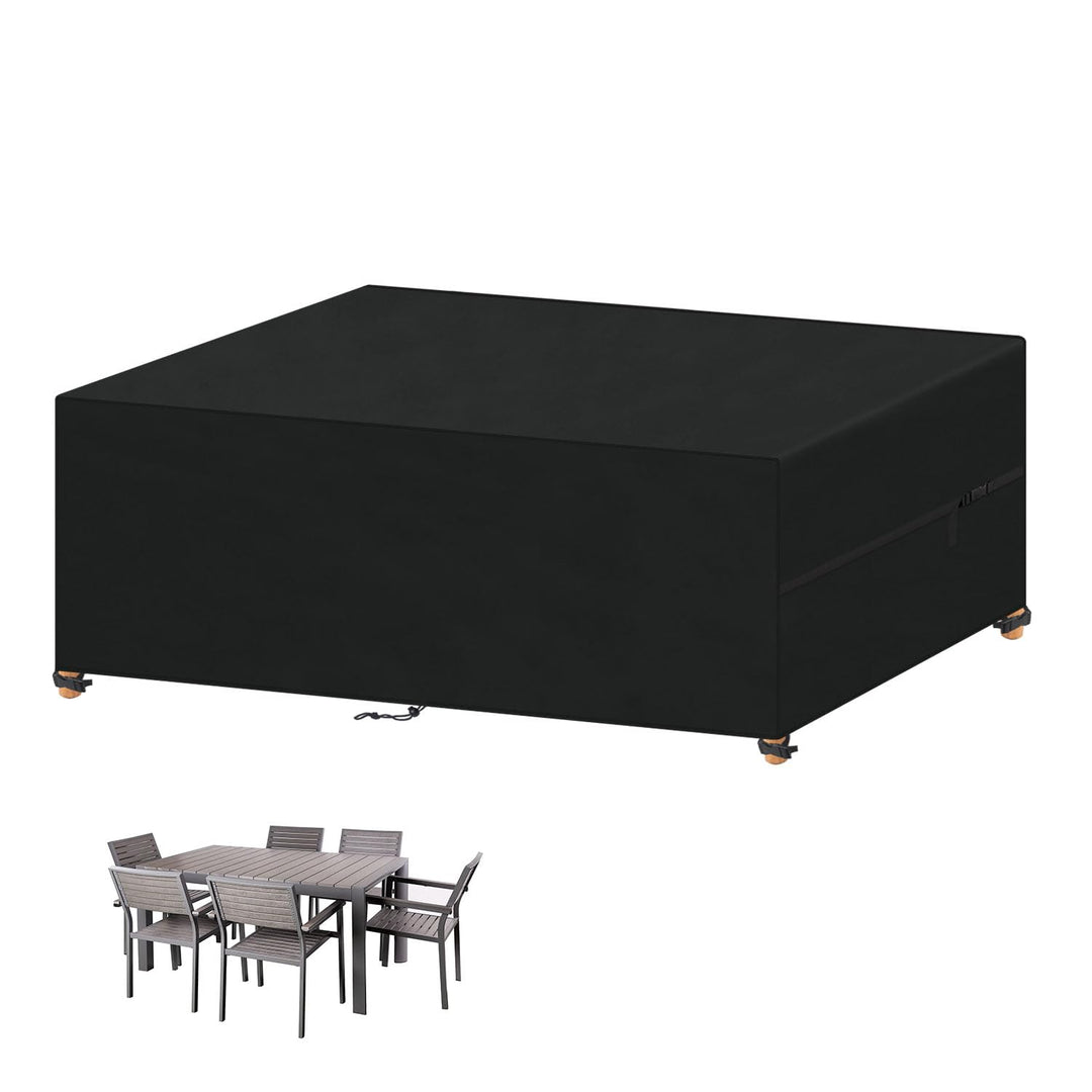 VANSHEIM Abdeckung für Gartenmöbel 210x100x75cm Wasserdicht Loungemöbel 420D Oxford Gewebe Abdeckhau