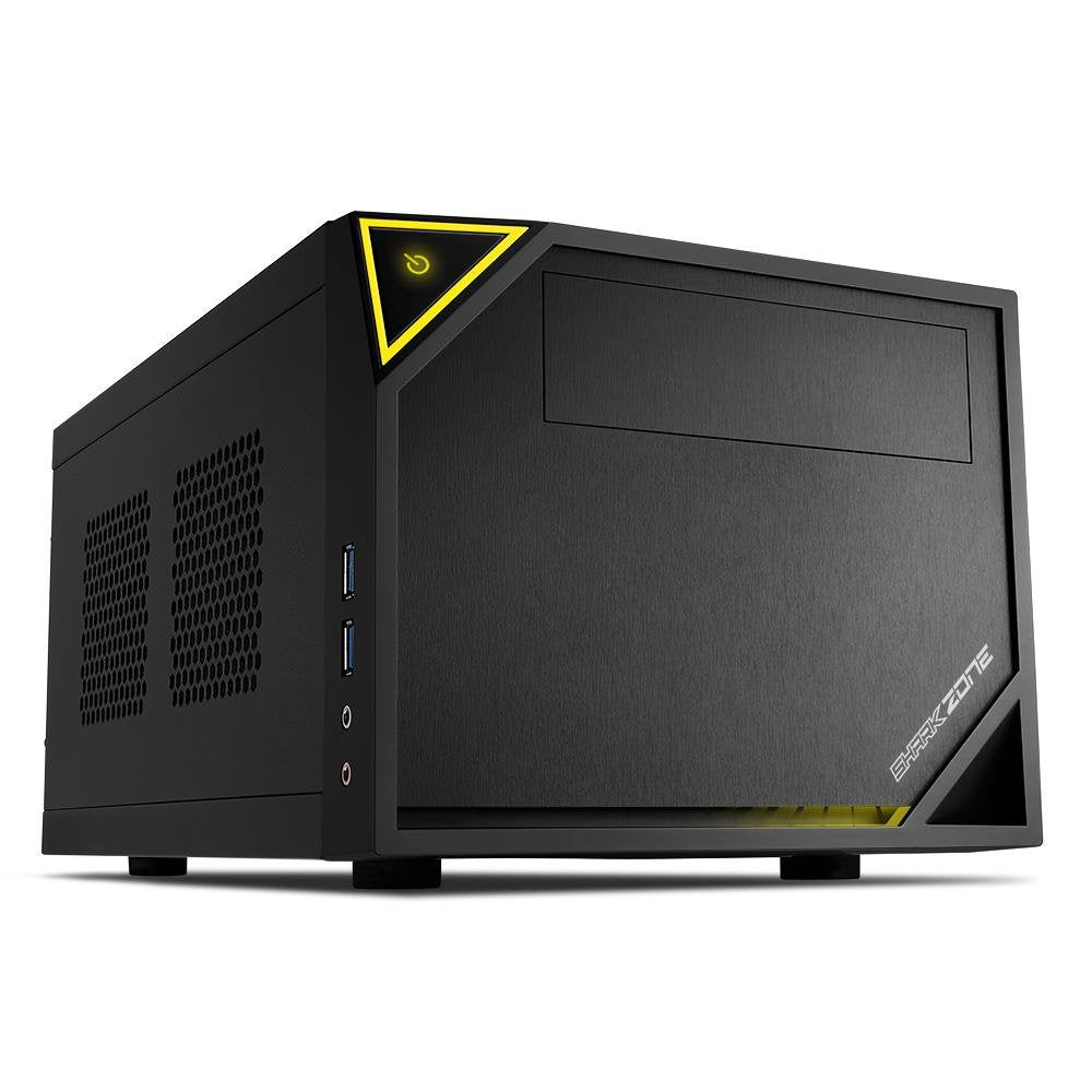 Sharkoon Shark Zone C10 PC-Gehäuse (Mini-ITX, 1x 5,25 extern, 1x 2,5 Zoll/3,5 Zoll intern, 2x USB 3.