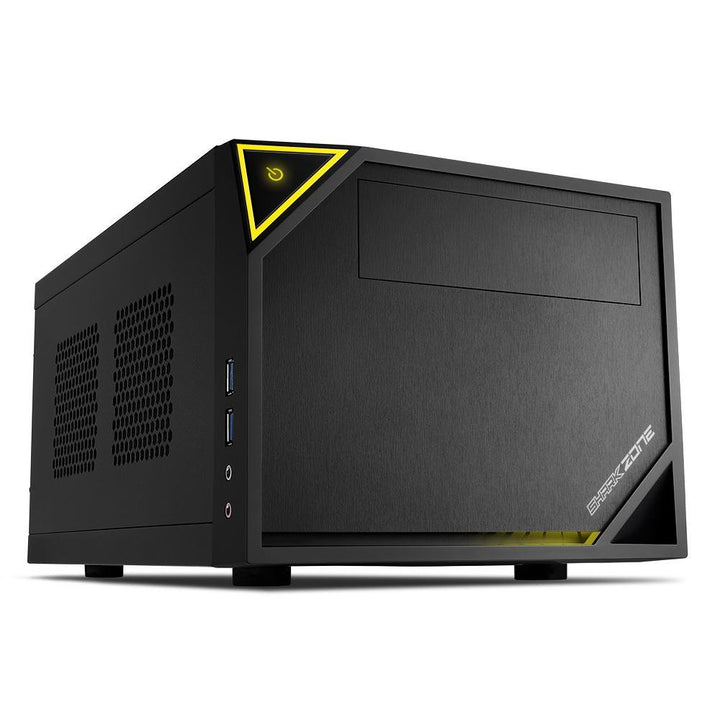 Sharkoon Shark Zone C10 PC-Gehäuse (Mini-ITX, 1x 5,25 extern, 1x 2,5 Zoll/3,5 Zoll intern, 2x USB 3.