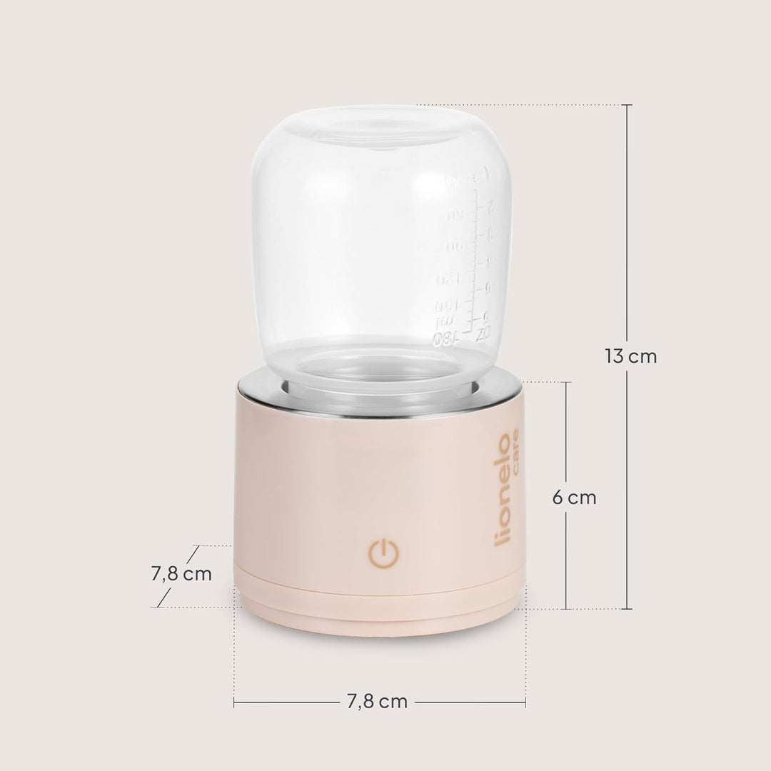 Lionelo Thermup Swift - Mobiler Flaschenwärmer für Babys unterwegs, kabellos 5000 mAh Akku, 90 ml in