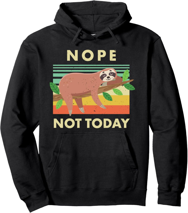 Nein, heute nicht, süsses faules Faultier Pullover Hoodie