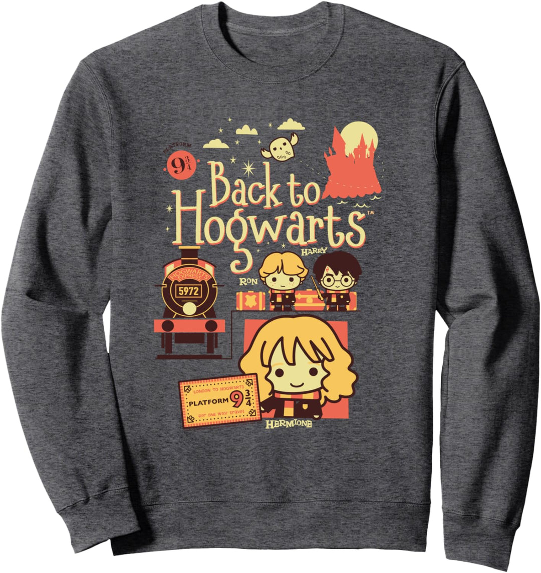 Harry Potter Back to Hogwarts Platform 9 3/4 Chibis Sweatshirt