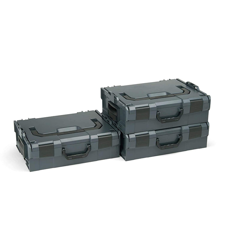 L-BOXX Sortimo L-Boxx 136 Gr2 anthrazit leer 3er Set - innovatives Transportsystem