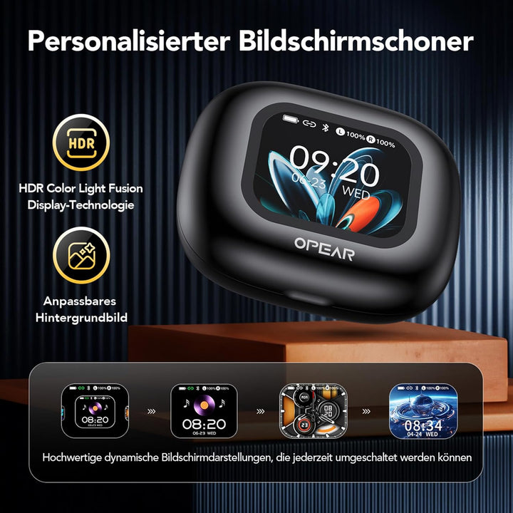 NE27 AI Übersetzer Kopfhörer, Übersetzungskopfhörer in Echtzeit für 134 Sprachen mit LCD Touchscreen