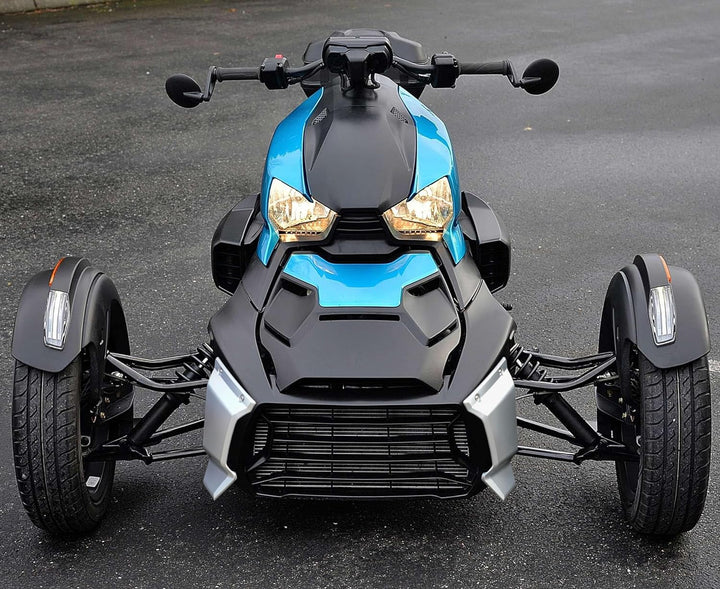 SAUTVS Silberfarbene Frontgrill-Zierleisten für Can-Am Ryker, unterer Grillschutz für Can Am Ryker 6