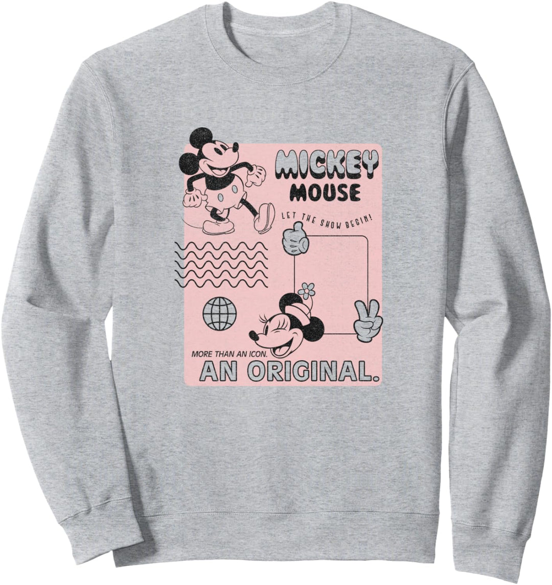 Disney Mickey And Friends Mickey Mouse An Original Poster Sweatshirt