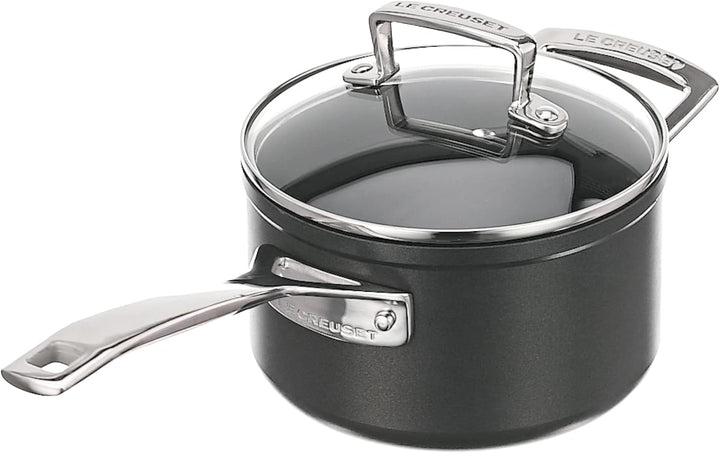 Le Creuset Aluminium-Antihaft Profitopf, Ø 16 cm, Für alle Herdarten inkl. Induktion geeignet, Anthr