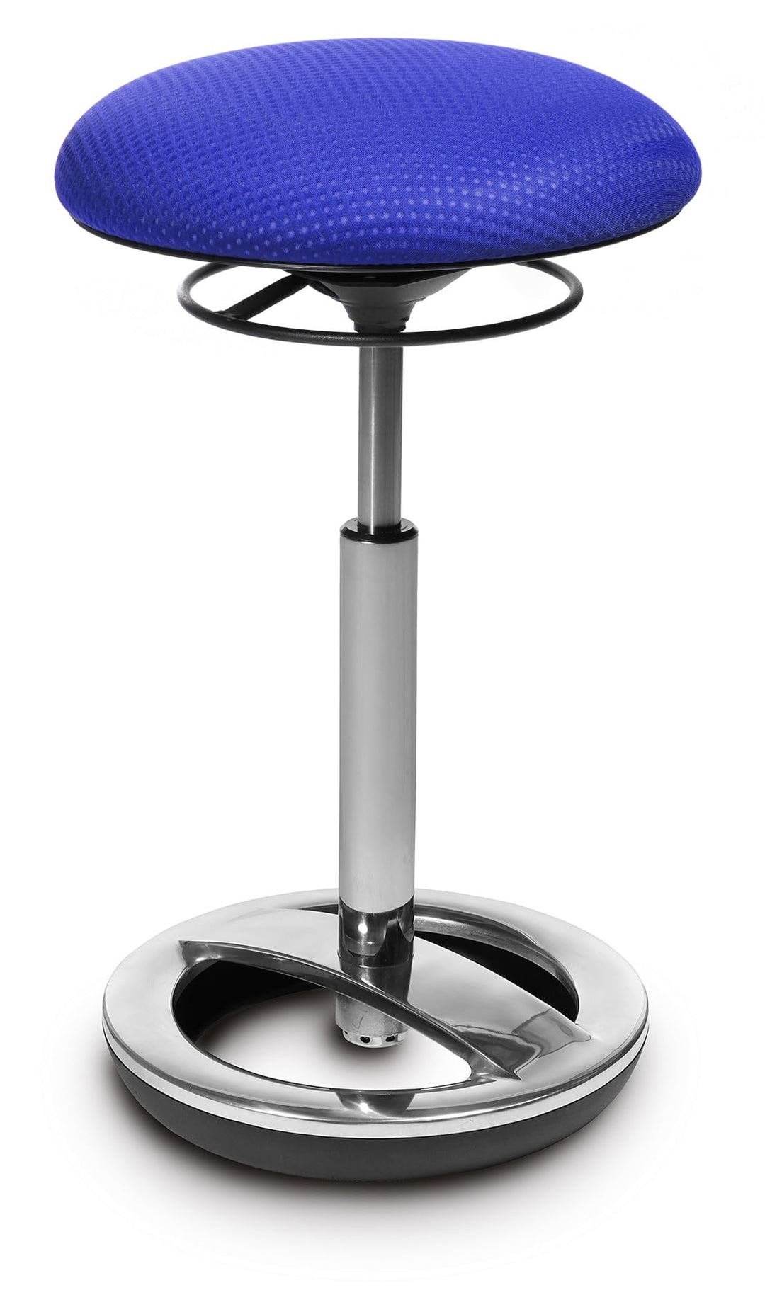 Topstar Sitness High Bob, ergonomische Stehhilfe, Arbeitshocker, Fitnesshocker, Standfussring Alu po