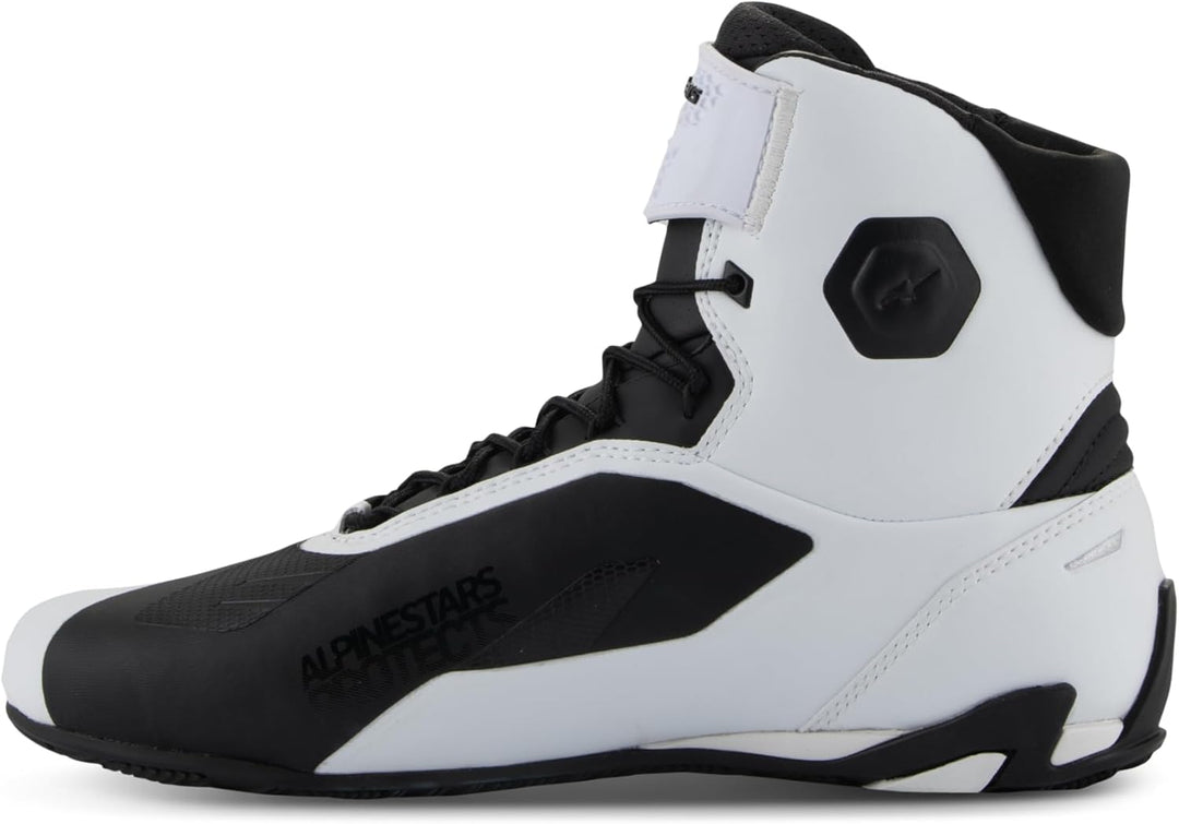 Alpinestars Stella Faster-4 Damen Motorrad Schuhe, weiss/schwarz, 6 Weiss Schwarz 39 EU, Weiss Schwa