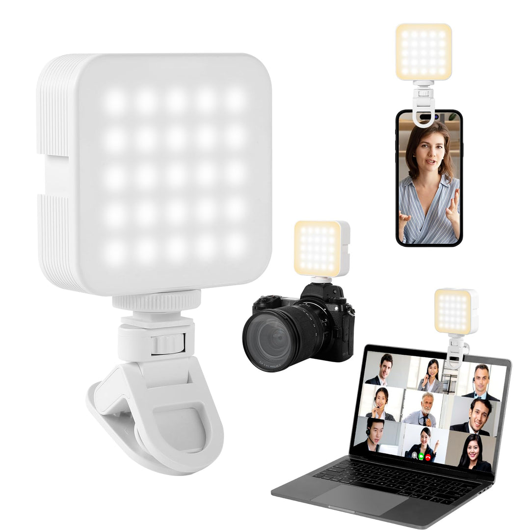 Romon Video Licht RGB, Selfie Licht 97 LED Videolicht, 3000K-6500K mit Inbegriffen Cold Shoe, CRI 95