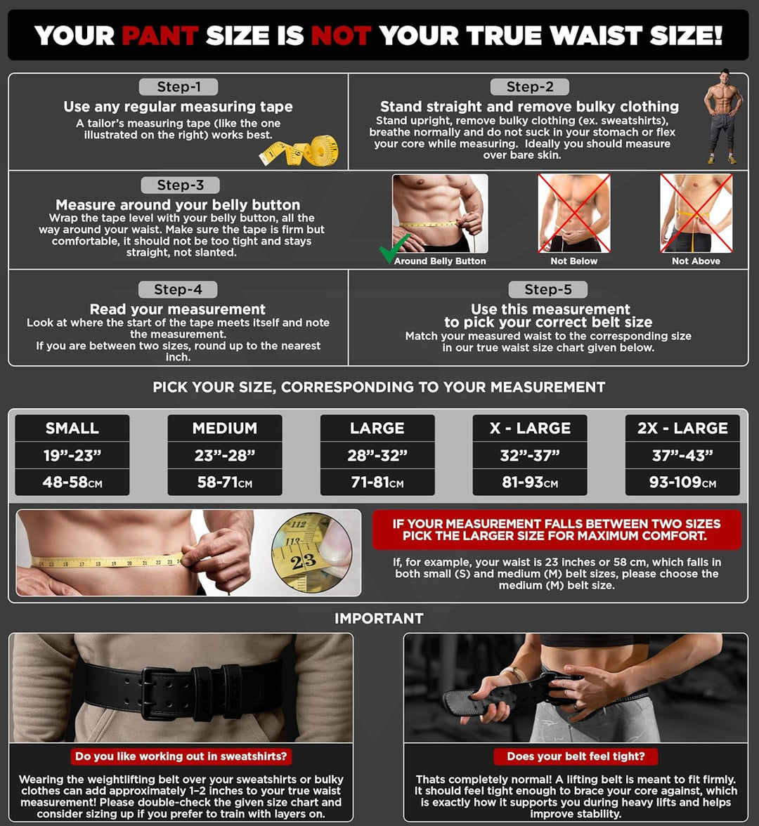 RDX Weight Lifting Belt Gym Fitness, Cowhide Leather, 4” 6” Padded Lumbar Back Support, 10 Adjustabl