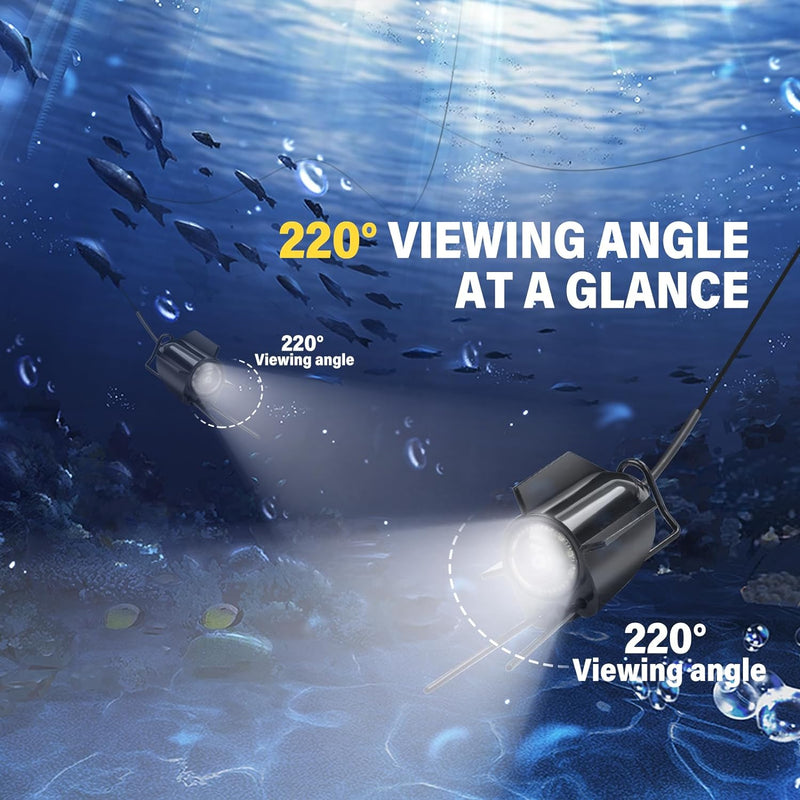 Deeper Fishfinder, Unterwasserkamera Angeln, Weitwinkel-Infrarot-Nachtsicht, Host IP65 wasserdicht,