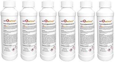 well2wellness® Saunaaufguss Set 'Probierset/Starter Set' 6 x 125 ml + gratis 10g Mentholkristalle Pr