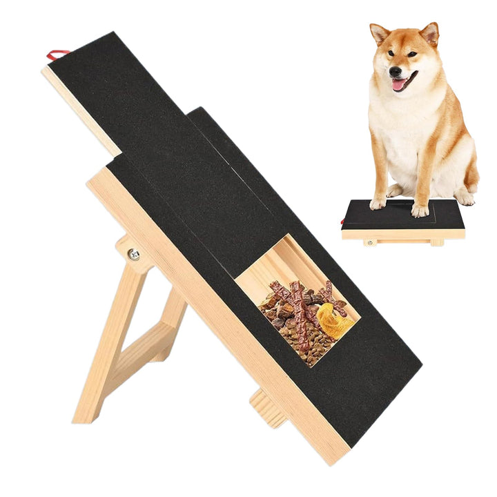 Kratzbrett Hunde Mit Leckerli Box, Krallenschleifer Mit Snack Box Hundekrallen Nagelfeile Brett Für