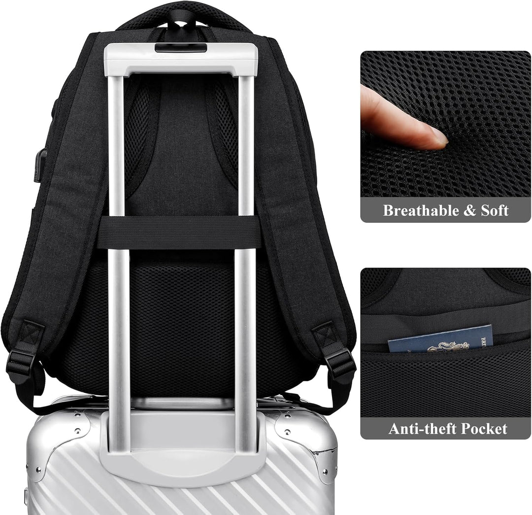 kadilong Schulrucksack Mädchen Rucksack Damen 17,3 Zoll Laptop für Uni, Schultasche Schulranzen mit