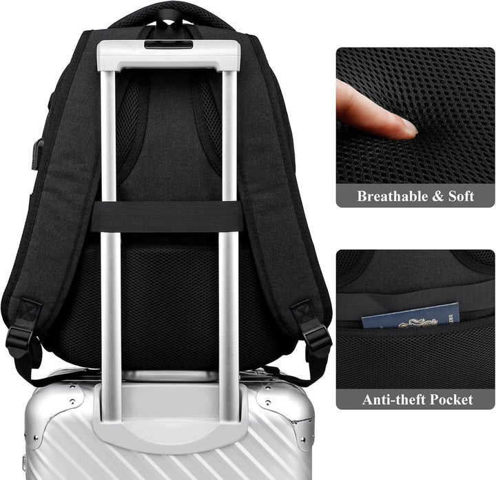 kadilong Schulrucksack Mädchen Rucksack Damen 17,3 Zoll Laptop für Uni, Schultasche Schulranzen mit
