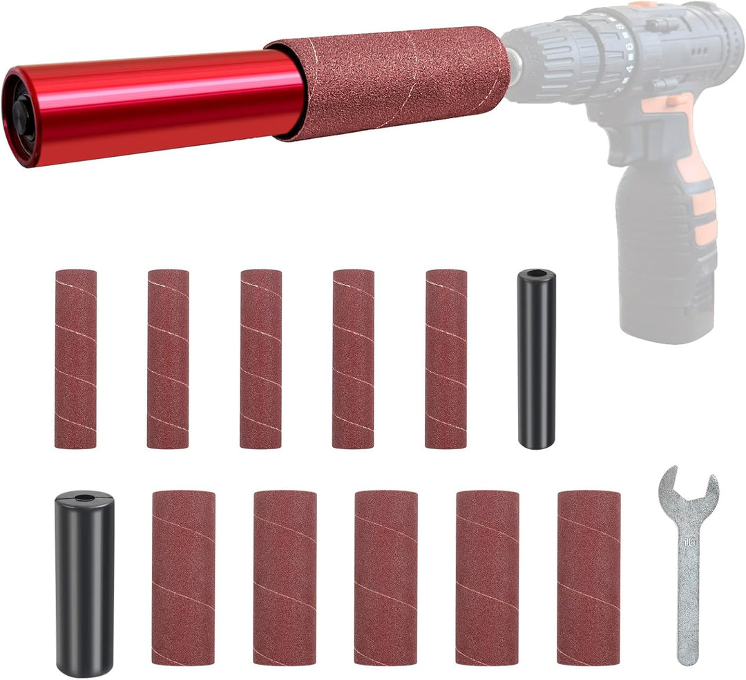 Tragbarer Spindelschleifer Set, Hand-Gummi-Schleiftrommel, Schleiftrommel-Set, Spindelschleiferhülse