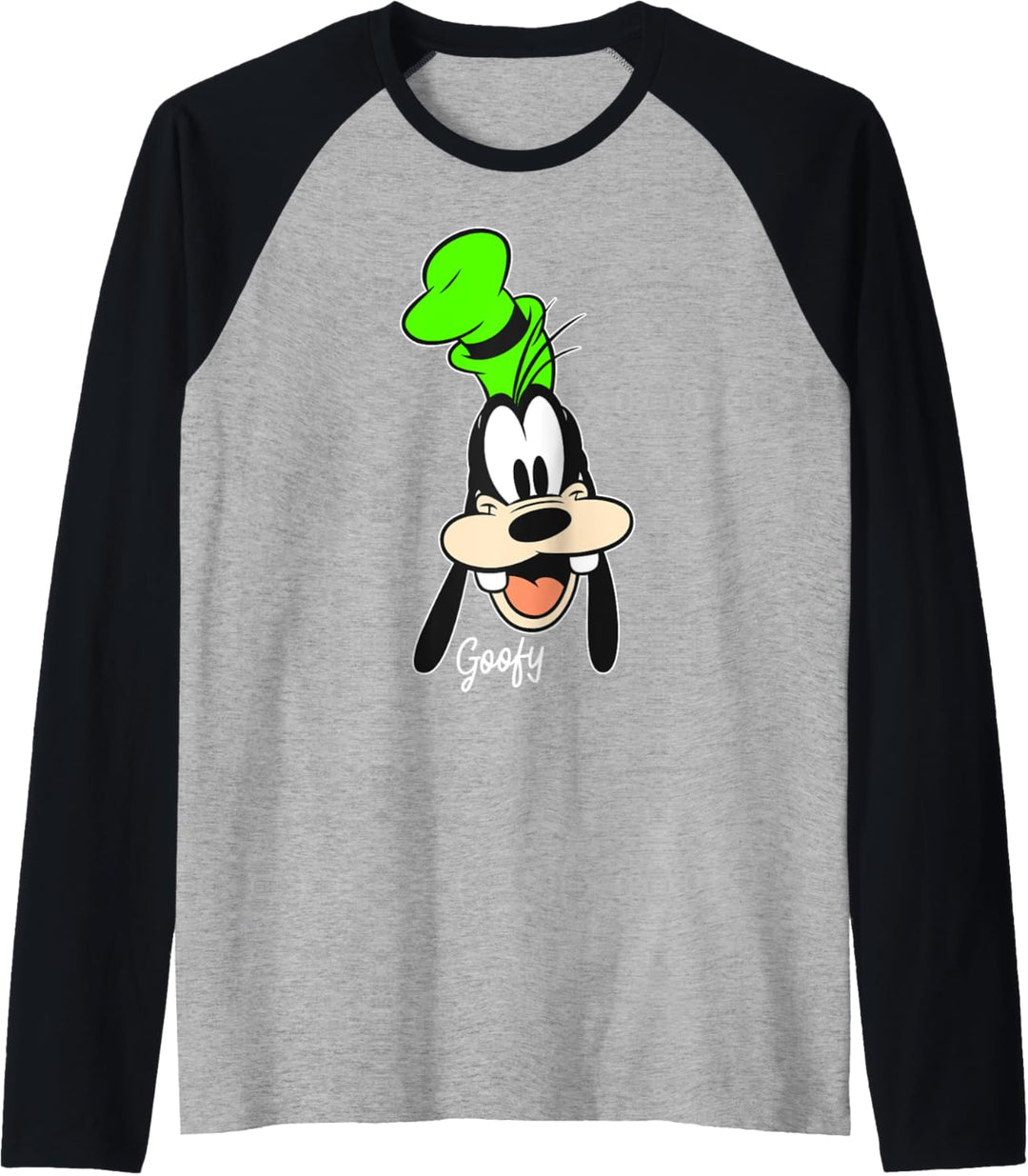 Disney Mickey And Friends Goofy Big Face Portrait Raglan