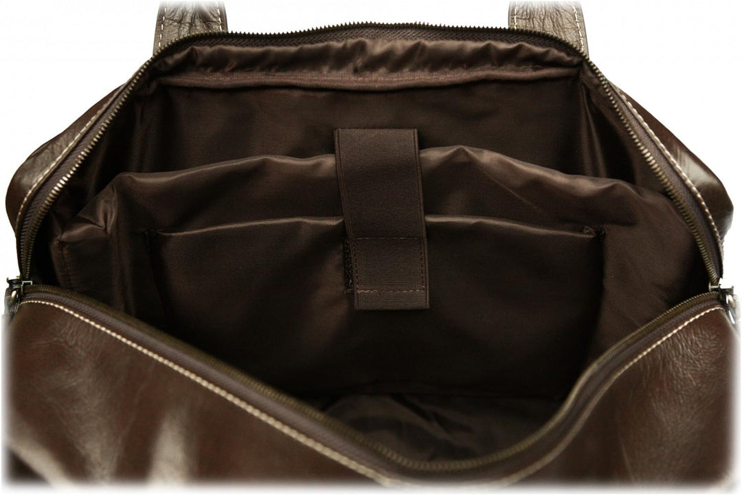 Enzo Design Aktentasche Braun Hellbraun Briefcase, Hellbraun