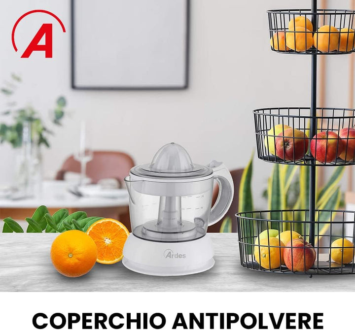 ARDES - ARSPRE02 TANGO Elektrische Zitruspresse 0.75l - Elektronische Zitruspresse mit Fruchtfleisch