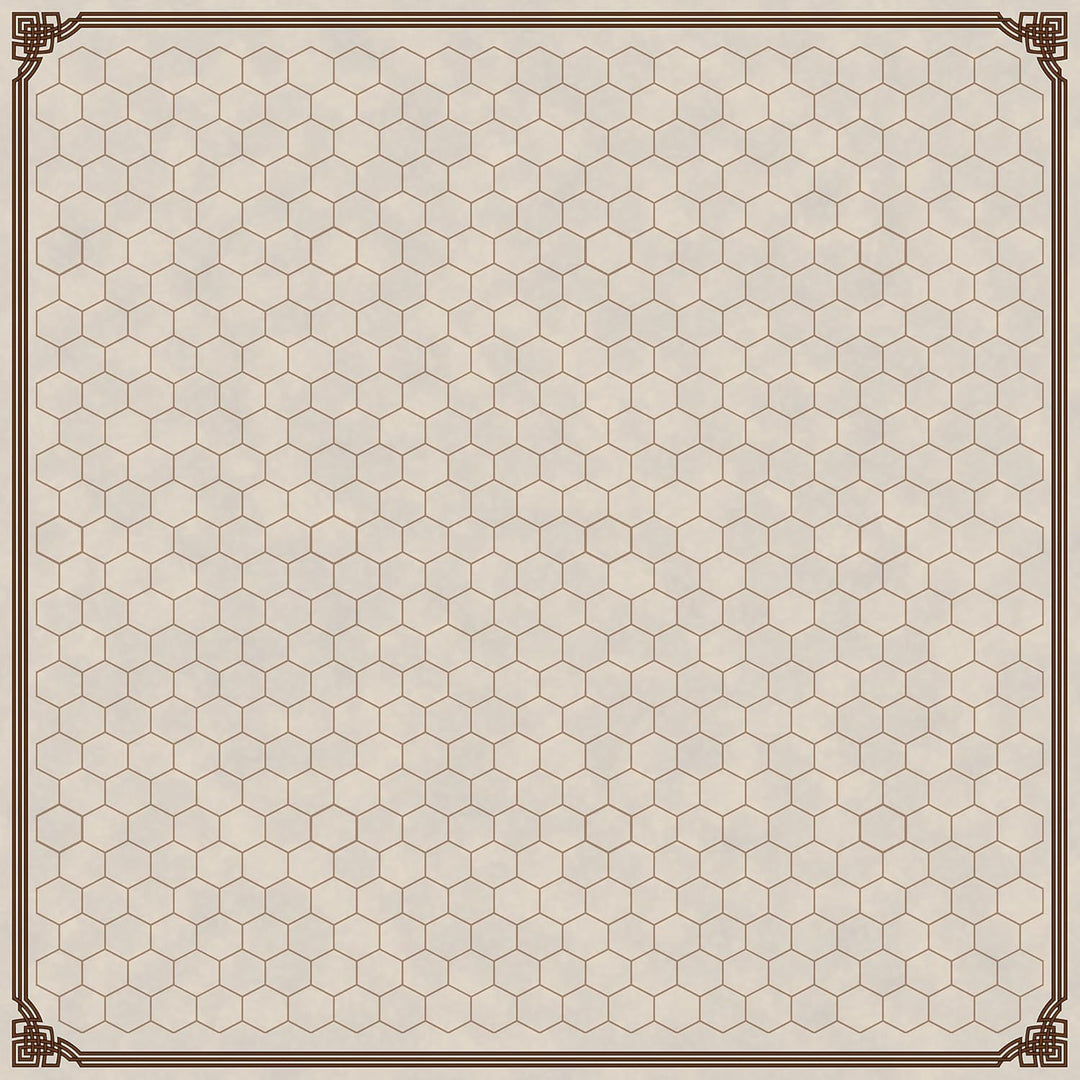 Battle Map Board - Grid & Hex | Wipe-Clean Brett für RPG & Dungeon & Game Masters | 24x24 Zoll