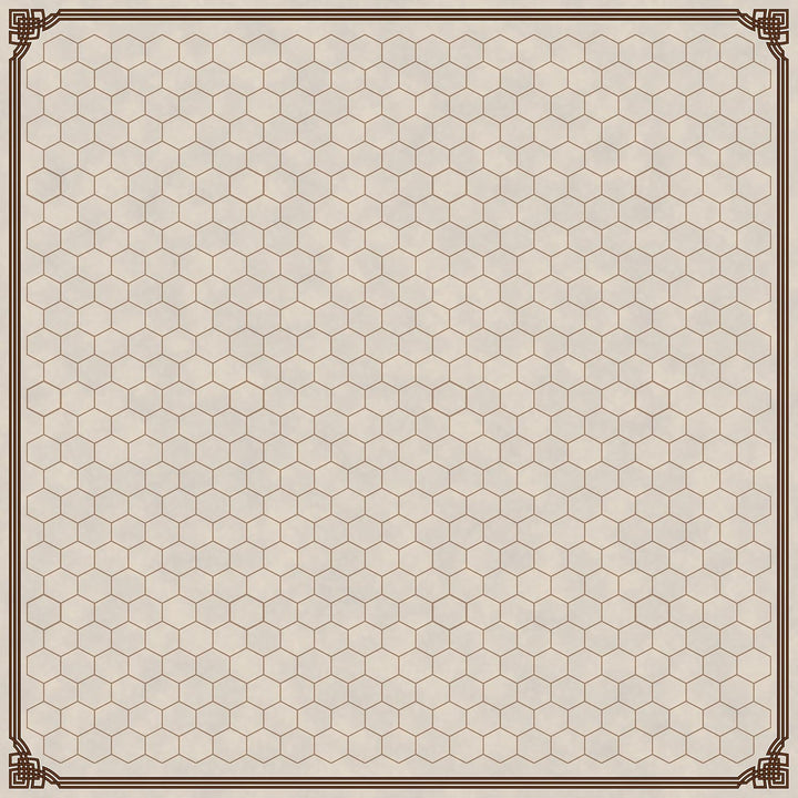 Battle Map Board - Grid & Hex | Wipe-Clean Brett für RPG & Dungeon & Game Masters | 24x24 Zoll