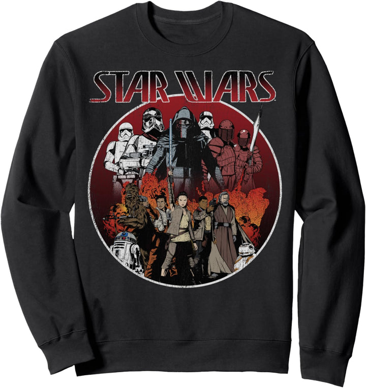 Star Wars The Last Jedi Group Shot Circle Portrait Sweatshirt
