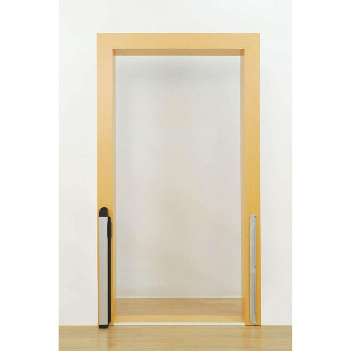 KiddyGuard Sicherheitsgitter für Treppen, mit Aluminiumgehäuse, ausziehbar, bis zu 120 cm, Weiss