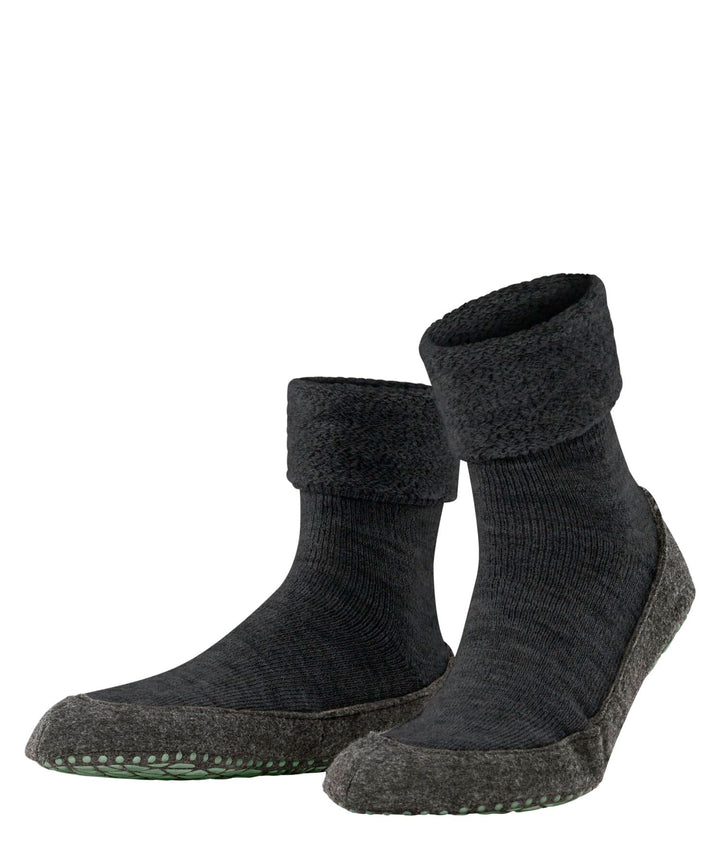 FALKE Herren Cosyshoe M Hp Wolle Rutschhemmende NoppenStoppersocken 45/46 EU Grau Anthracite Melange