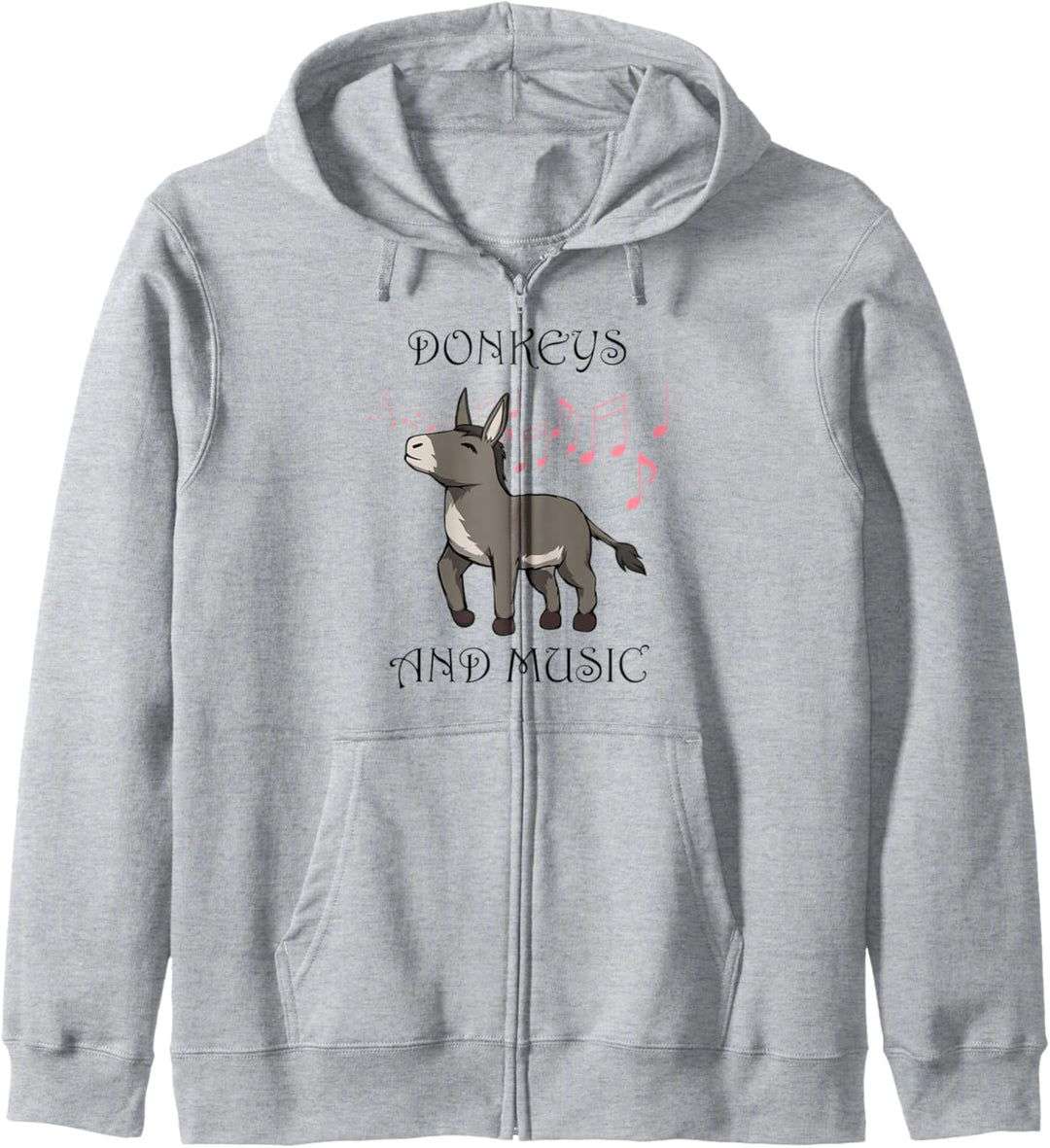 Musik und Esel Lustiger Musikant Kapuzenjacke