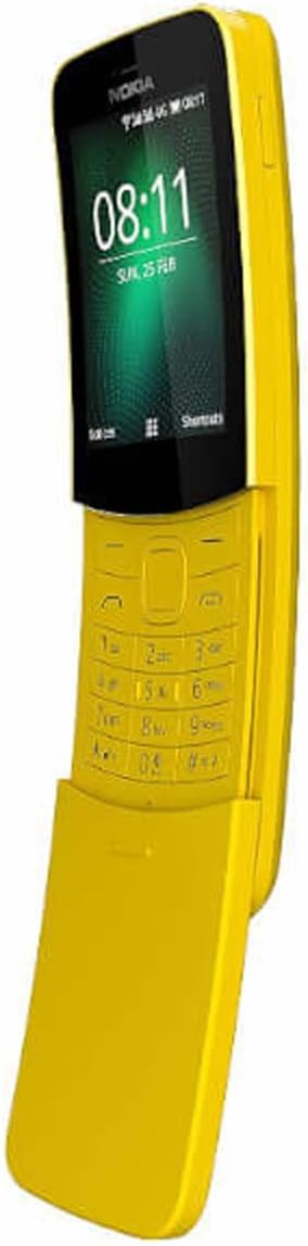 Nokia 8110 Mobiltelefon (2,45 Zoll QVGA Display, 4G, 2MP Kamera mit LED Blitz, MP3 Player, FM Radio,