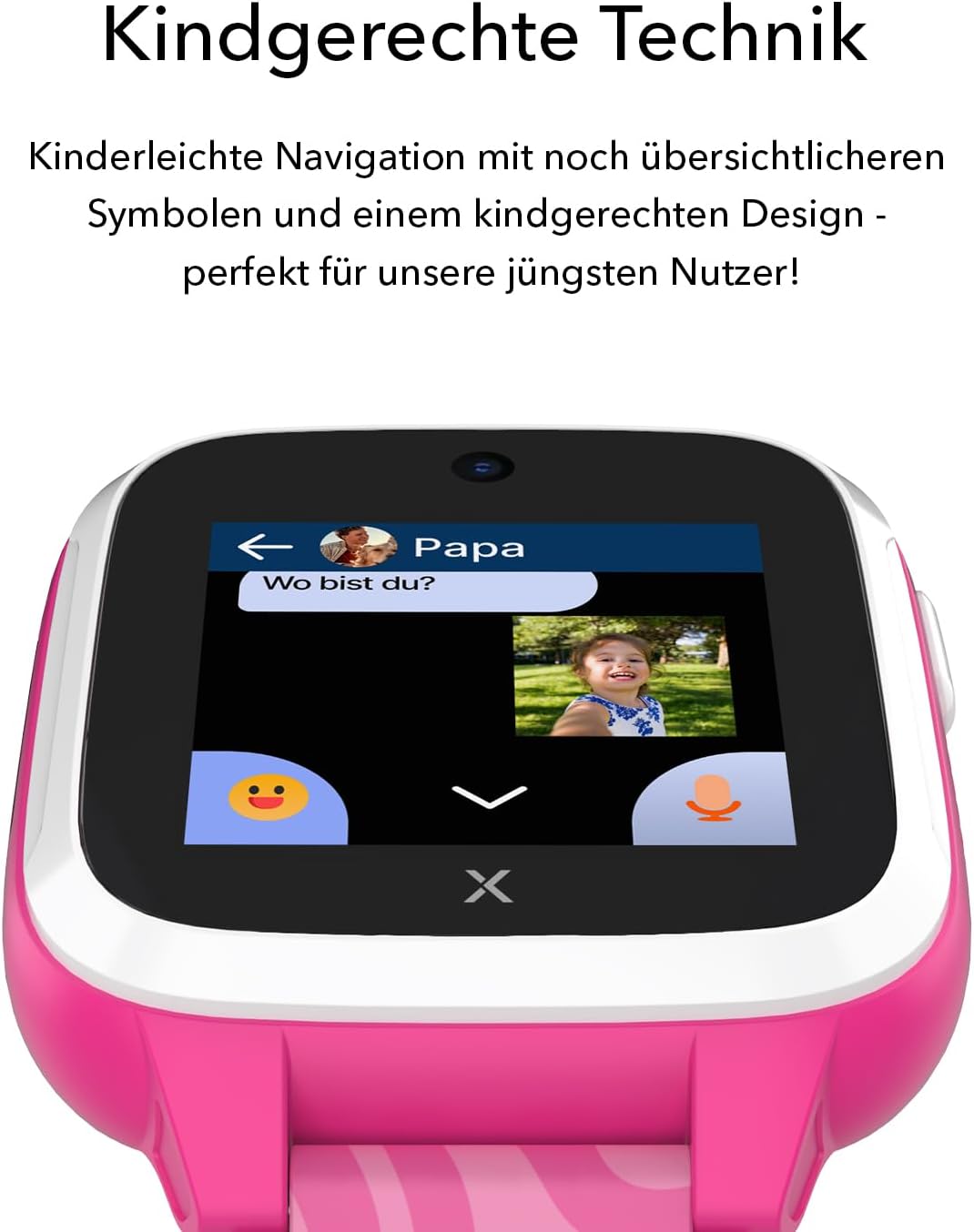 XPLORA XGO 3 - wasserdichte Telefon Uhr für Kinder - 4G, Anrufe, Nachrichten, Schulmodus, SOS-Funkti