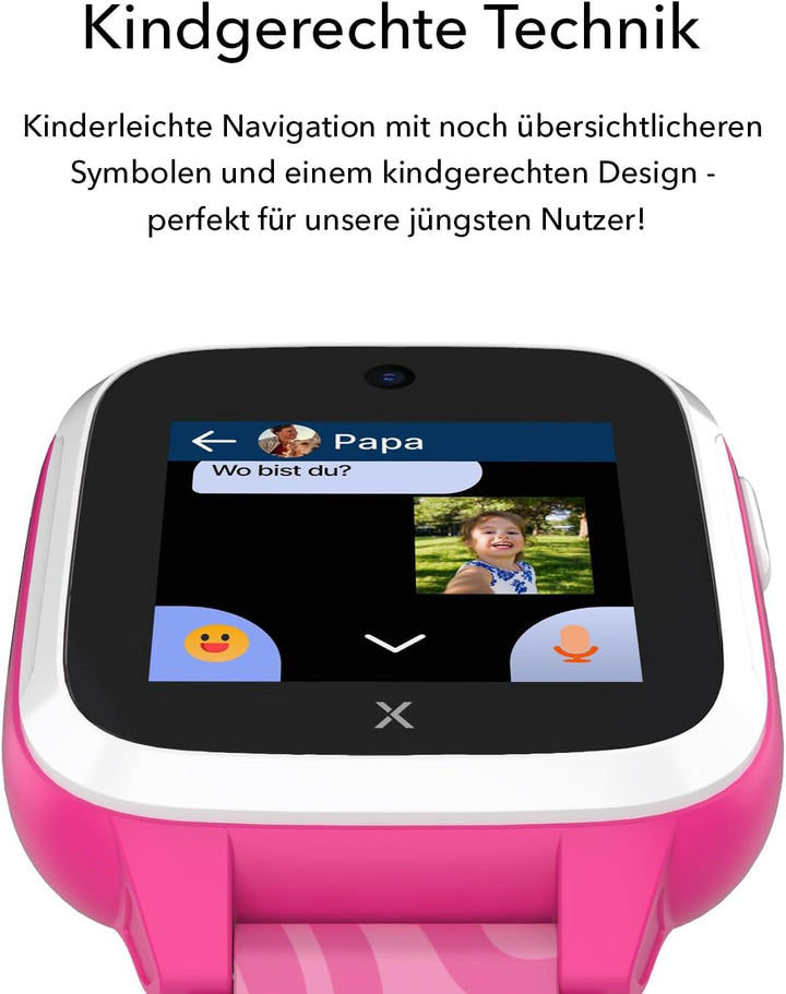XPLORA XGO 3 - wasserdichte Telefon Uhr für Kinder - 4G, Anrufe, Nachrichten, Schulmodus, SOS-Funkti