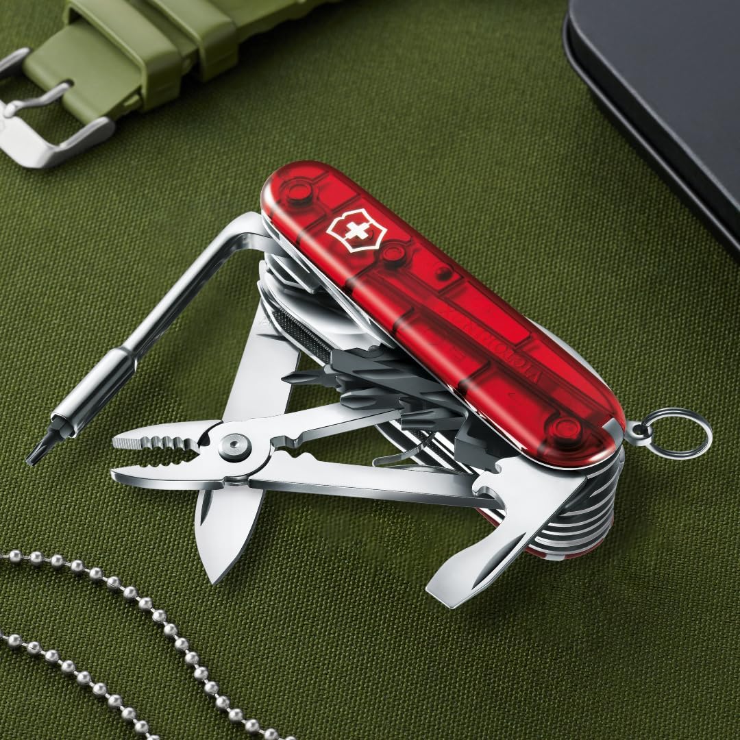 Victorinox Taschenmesser Cyber Tool L (39 Funktionen, Metallfeile, Bit-Schlüssel, Kugelschreiber, Za