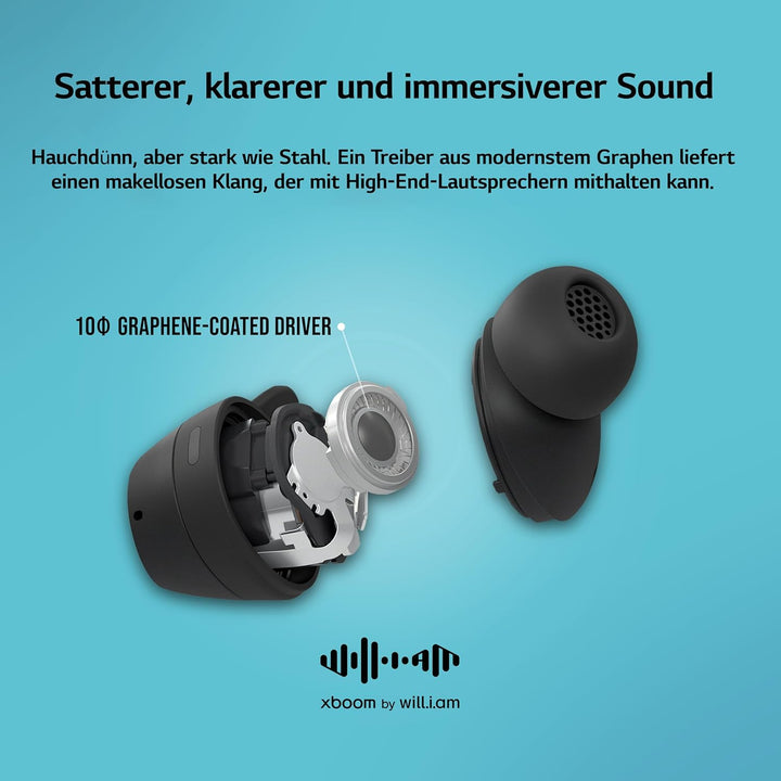 LG,xboom Budslite,In-Ear Bluetooth Kopfhörer,Bluetooth kopfhörer Sport, Kabellose In Ear Bluetooth K